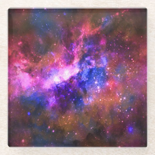 Galaxie Glasuntersetzer (Vorderseite)