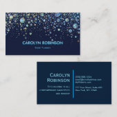 Galaxie-Glitzer-Grafik Visitenkarte (Vorne/Hinten)