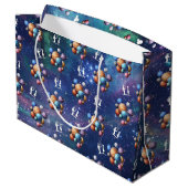 Galaxie Große Geschenktüte (Rückseite Schrägansicht)