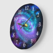 Galaxie Große Wanduhr (Winkel)