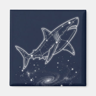 Galaxie-Hai-Sternbild Himmelssternennacht Magnet