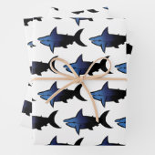 Galaxie-Haie Geschenkpapier Set (Beispiel)
