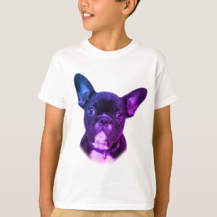 Galaxie-Himmel-Raum-Hundefranzösische T-Shirt