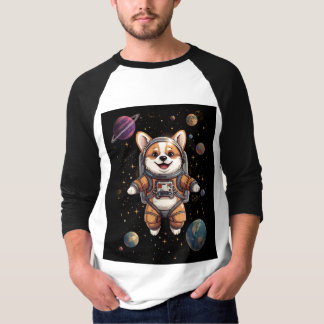Galaxie-Hund-Kunst T-Shirt