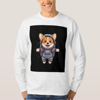 Galaxie-Hund-Kunst T-Shirt