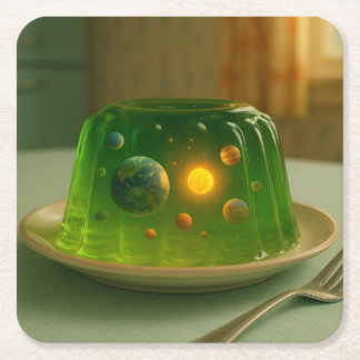 Galaxie in MCM Jell-O Mold Rechteckiger Pappuntersetzer