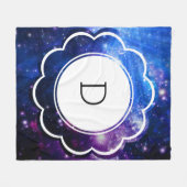 Galaxie-Initial Fleecedecke (Vorderseite (Horizontal))