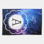Galaxie-Initial Geschirrtuch (Horizontal)