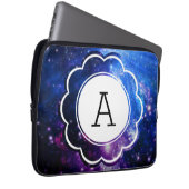 Galaxie-Initial Laptopschutzhülle (Vorne Rechts)