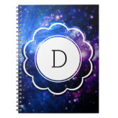 Galaxie-Initial Notizblock (Vorderseite)