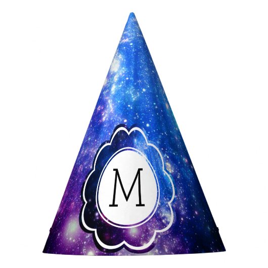 Galaxie-Initial Partyhütchen (Vorderseite)