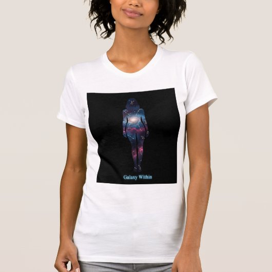 Galaxie innerhalb Göttin T-Shirt (Vorderseite)