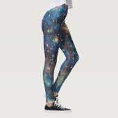 Galaxie Inspiriert Himmelskosmik wirbelndes Univer Leggings (Rechts)