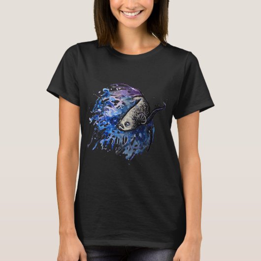 Galaxie Kampffisch T-Shirt (Vorderseite)