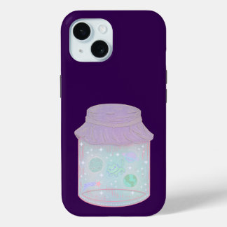 Galaxie-Katze in einem Glas | Kawaii Weltraum-Katz Case-Mate iPhone Hülle