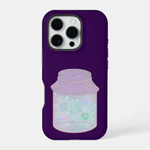 Galaxie-Katze in einem Glas Kawaii Weltraum-Katz iPhone 16 Pro Hülle