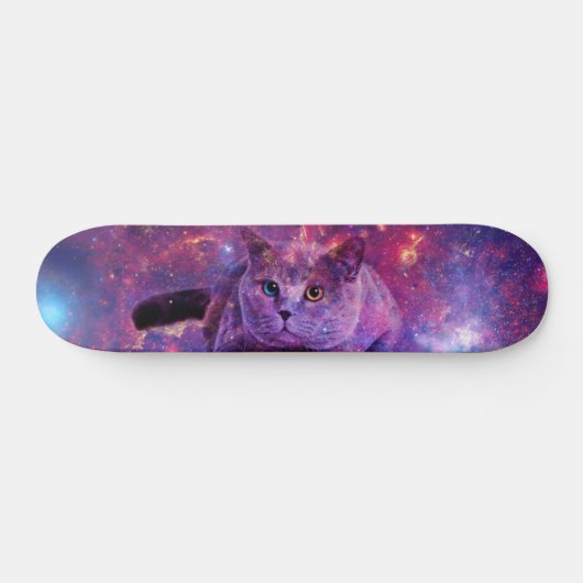 Galaxie-Katzen-Skate-Plattform Skateboard (Horizontal)