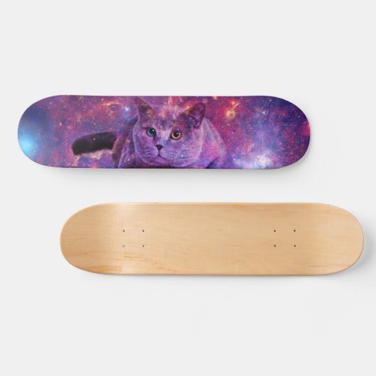 Galaxie-Katzen-Skate-Plattform Skateboard (Horizontal)