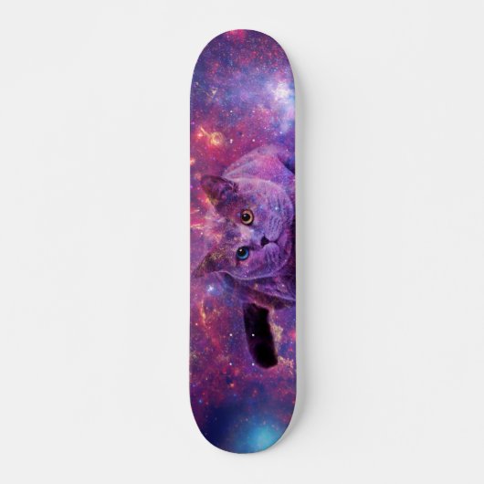 Galaxie-Katzen-Skate-Plattform Skateboard (Vorne)