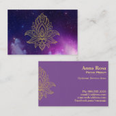 *~* Galaxie kosmischer heiliger Hamsa Nebelfleck Visitenkarte (Vorne/Hinten)
