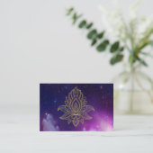 *~* Galaxie kosmischer heiliger Hamsa Nebelfleck Visitenkarte (Stehend Vorderseite)