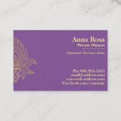 *~* Galaxie kosmischer heiliger Hamsa Nebelfleck Visitenkarte (Rückseite)