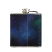 Galaxie Kosmischer Nebel Flachmann (Rückseite)