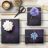 Galaxie Kosmischer Nebel Geschenkpapier Set