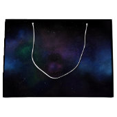Galaxie Kosmischer Nebel Große Geschenktüte (Vorderseite)