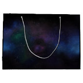 Galaxie Kosmischer Nebel Große Geschenktüte (Rückseite)