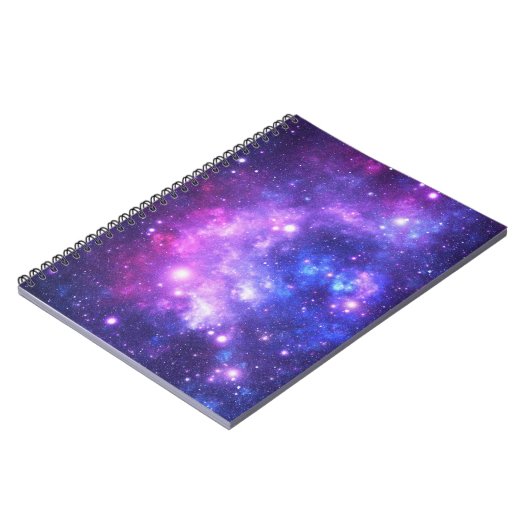 Galaxie-Kosmos-Musterscrapbooking Notizblock (Linke Seite)