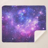Galaxie-Kosmos-Musterscrapbooking Sherpadecke (Vorderseite (Horizontal))