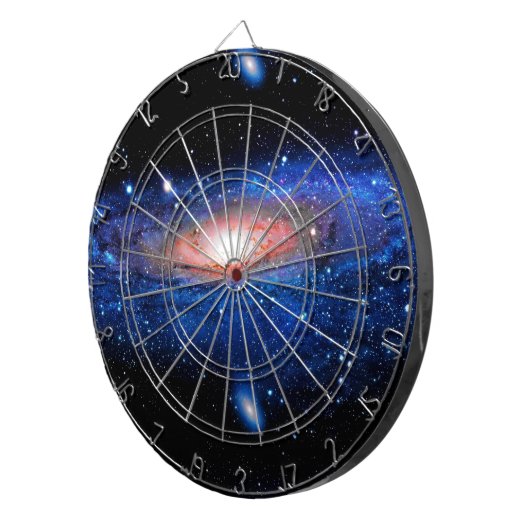 Galaxie-Kunst Dartscheibe (Vorderseite rechts)