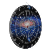 Galaxie-Kunst Dartscheibe (Vorderseite Links)