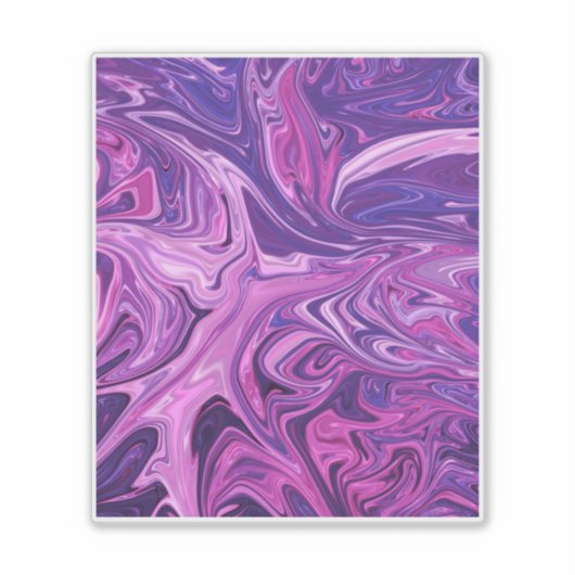 Galaxie-Kunstmuster Aufkleber (Vorderseite)