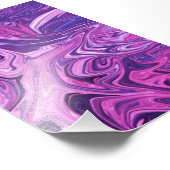 Galaxie-Kunstmuster Fotodruck (Ecke)