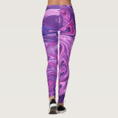 Galaxie-Kunstmuster Leggings (Rückseite)