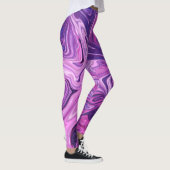 Galaxie-Kunstmuster Leggings (Rechts)