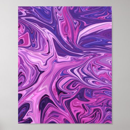 Galaxie-Kunstmuster Poster (Vorne)