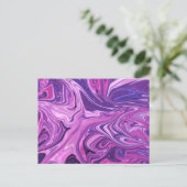 Galaxie-Kunstmuster Postkarte (Stehend Vorderseite)