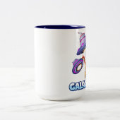 Galaxie-Leben-Logo-Tasse Zweifarbige Tasse (Mittel)