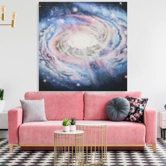 Galaxie Leinwanddruck (Insitu (Wohnzimmer))