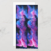 Galaxie-Lesezeichen: Stärker zusammenarbeiten Feiertagskarte (Vorne/Hinten)