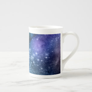 Galaxie-Liebhaber Sternenklarer Raum Blauer Himmel Porzellantasse