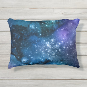 Galaxie-Liebhaber Sternenraum Blauer Himmel Weiße Kissen Für Draußen