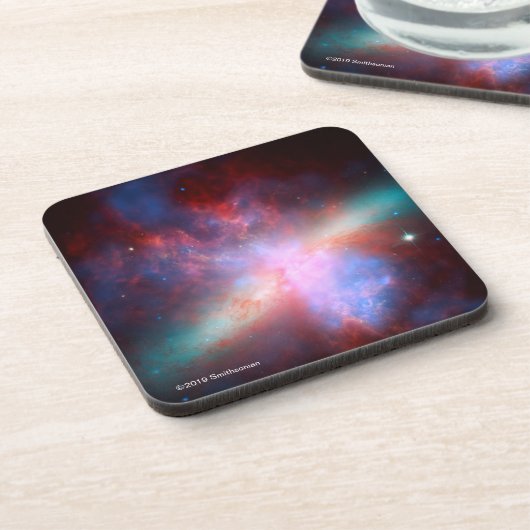 Galaxie M82 Getränkeuntersetzer (Linke Seite)