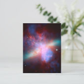 Galaxie M82 Postkarte (Stehend Vorderseite)