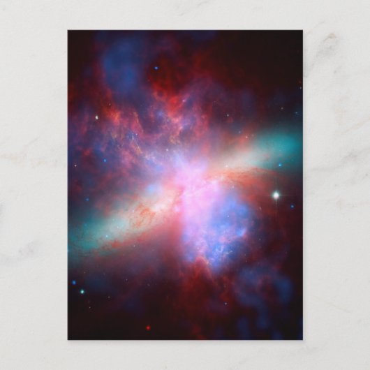 Galaxie M82 Postkarte (Vorderseite)