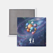 Galaxie Magnet (Vorderseite/Rückseite)