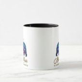 Galaxie Mama-Bär & Welpen Mond-Silhouette Tasse (Zentrum)